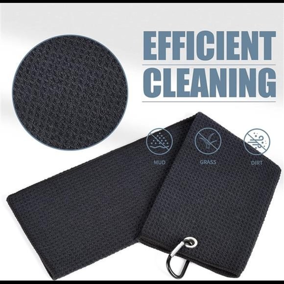 Mile High Life Tri-fold Golf Towel | Premium Microfiber Fabric | Waffle Pattern